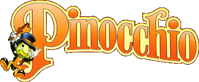 Pinocchio logo for Super Nintendo